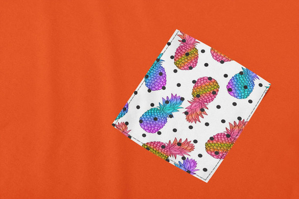 Koszulka z kieszonką ANANASY 4