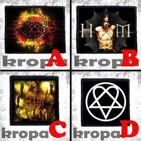 Naszywka HIM 10 x 10 cm  Dużo Wzorów!