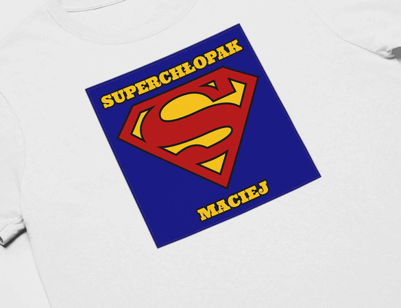 Koszulka z naszywką na Walentynki TWÓJ NAPIS