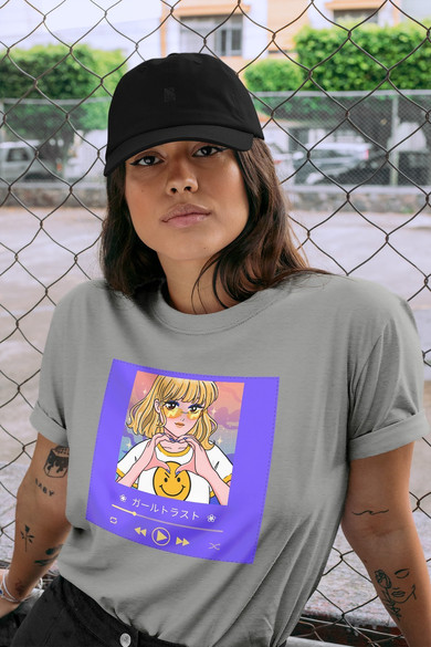 Koszulka z naszywką Music window