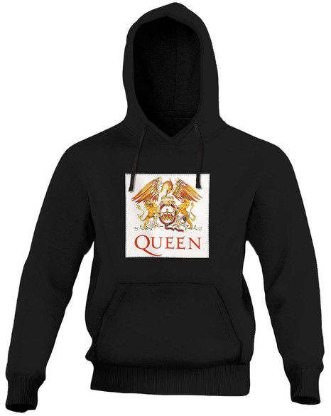 Bluza z naszywką Queen logo white
