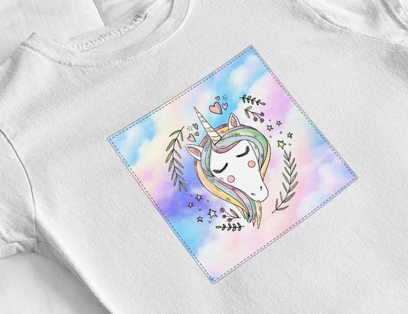 Bluzka damska z naszywką Unicorne 01