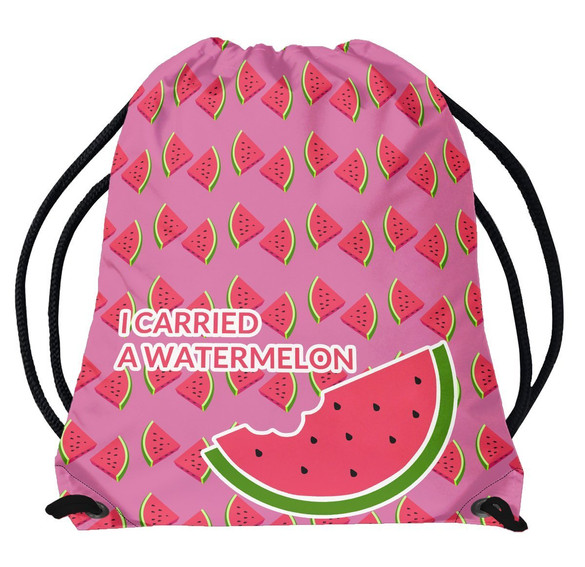Worek I carried a watermelon