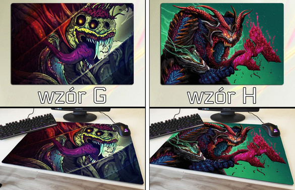 Podkładka pod mysz duża HYPER BEAST CS GO 60x40cm