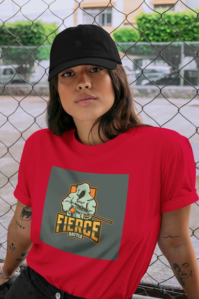 Koszulka z naszywką  FIERCE BATTLE