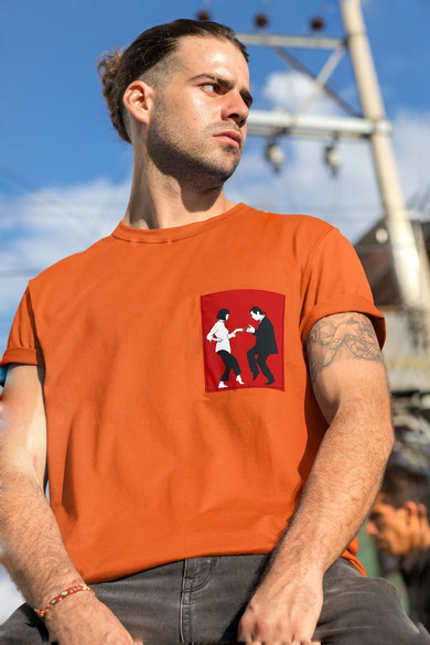 Koszulka z kieszonką PULP FICTION DANCE