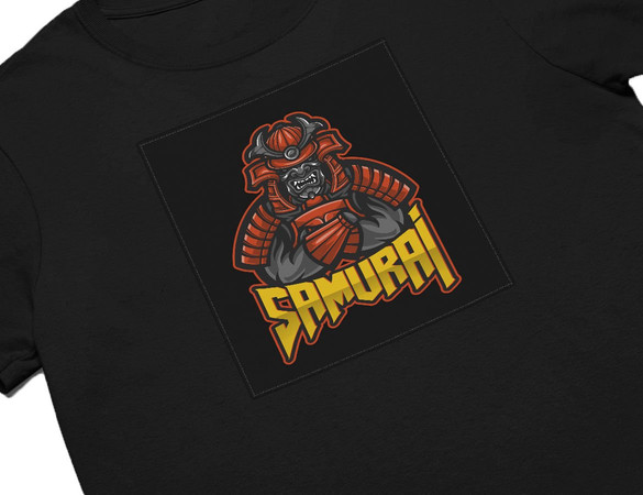 Koszulka z naszywką SAMURAJ