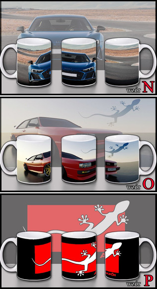 AUDI Zestaw poduszka kubek WZORY+GRATIS