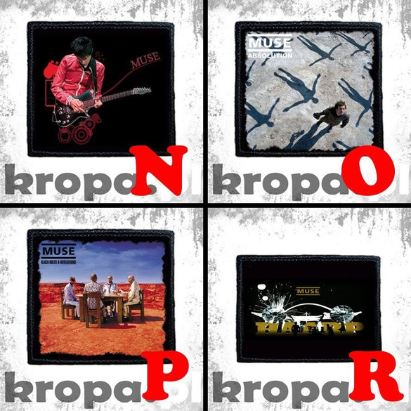 Naszywka MUSE 10 x 10 cm  Dużo Wzorów!