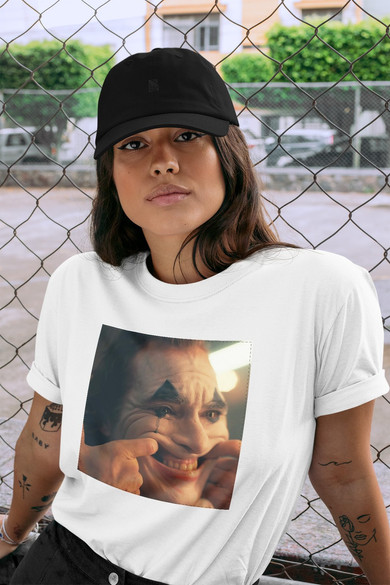 Koszulka z naszywką Joker Happy face