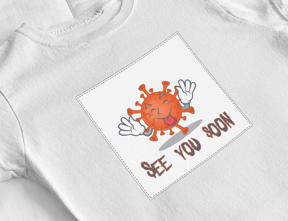 Bluzka damska z naszywką See You Soon