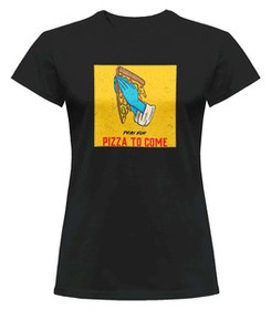 Bluzka damska z naszywką Pray for pizza