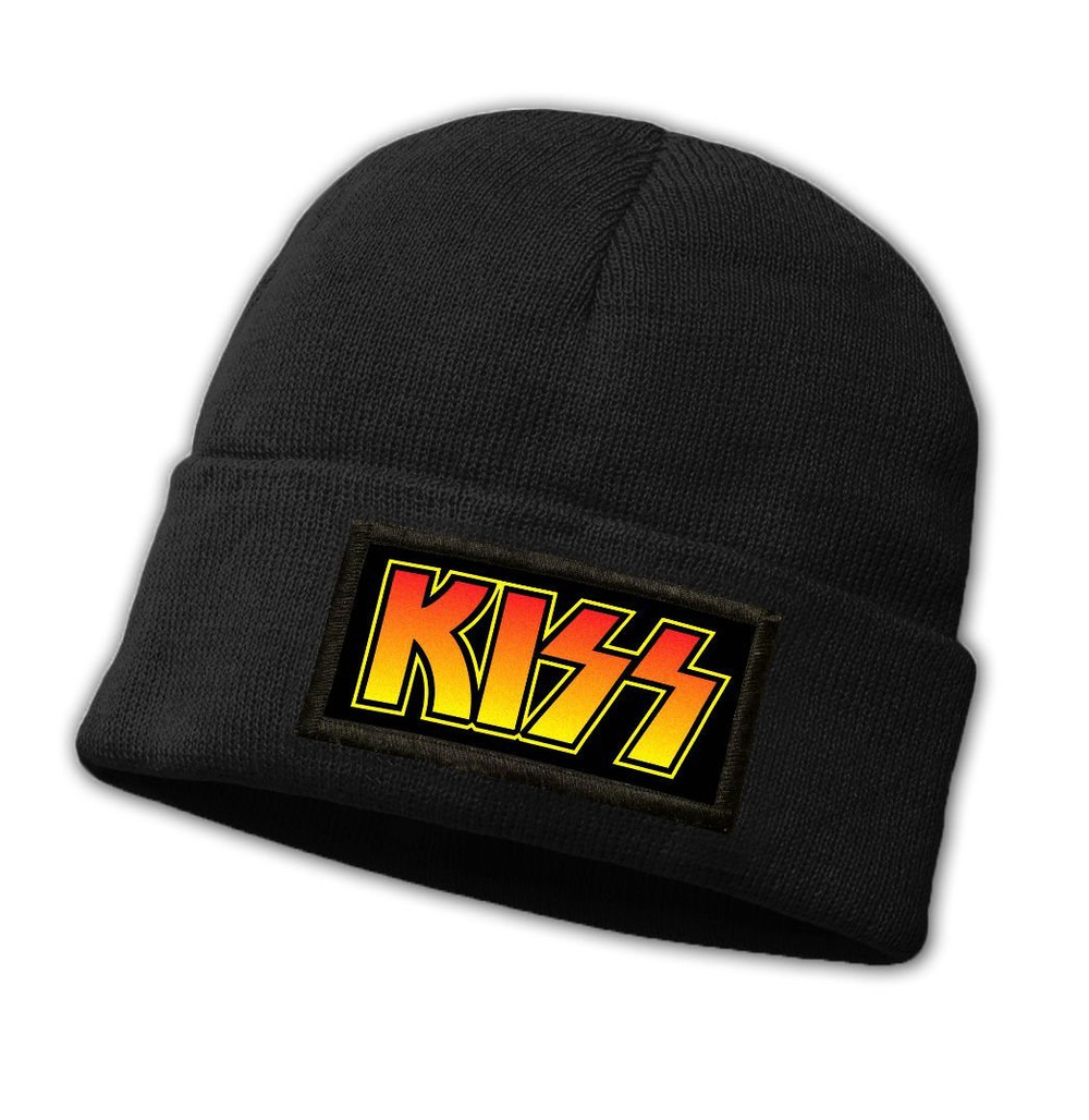 Czapka zimowa z naszywką KISS