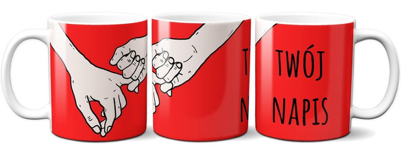 Kubek na Walentynki DODAJ NAPIS!