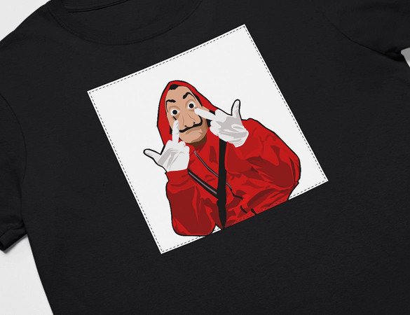 Koszulka z naszywką Dom z papieru 03