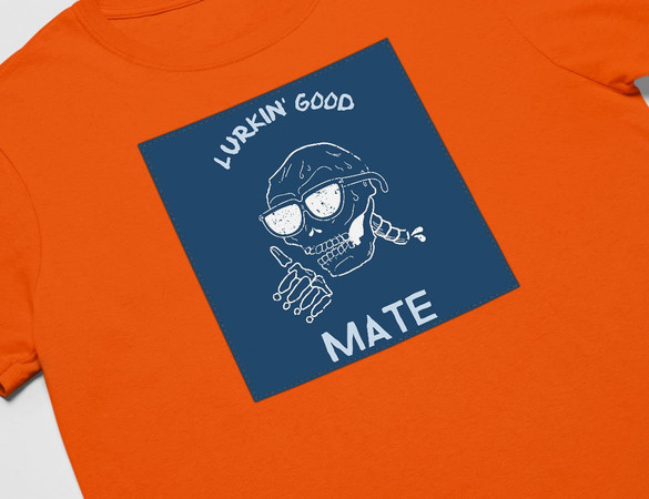 Koszulka z naszywką Lurkin' good mate
