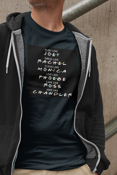 Koszulka z naszywką Friends act like