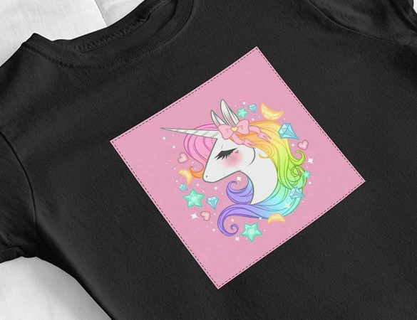 Bluzka damska z naszywką Unicorne 04