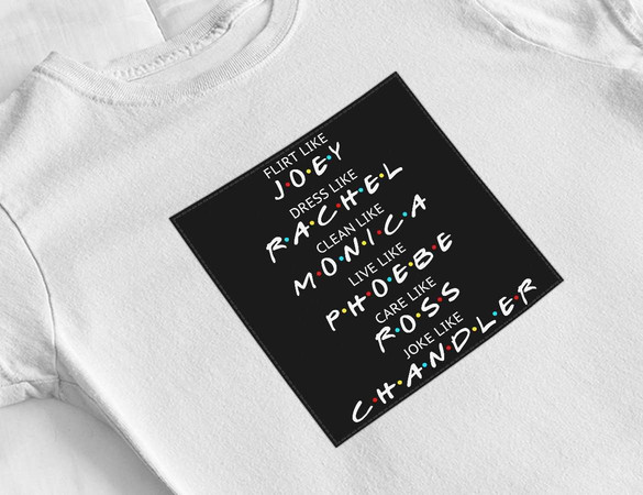 Bluzka damska z naszywką Friends act like