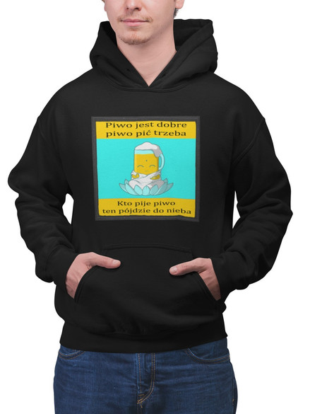 Bluza z naszywką PIWO JEST DOBRE...