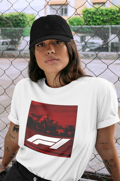 Koszulka z naszywką F1 poster