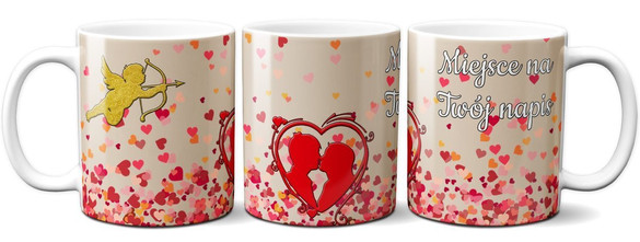 Kubek na Walentynki DODAJ NAPIS!