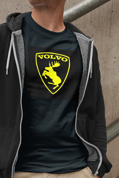 Koszulka z naszywką Volvo łoś