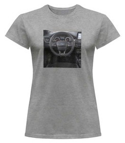 Bluzka damska z naszywką Ford kierownica