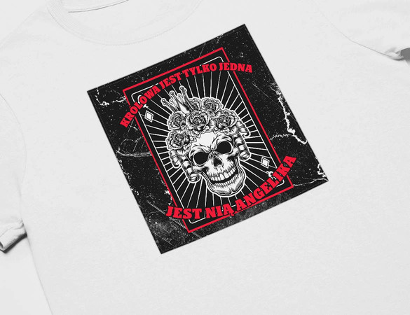 Koszulka z naszywką na Walentynki TWÓJ NAPIS