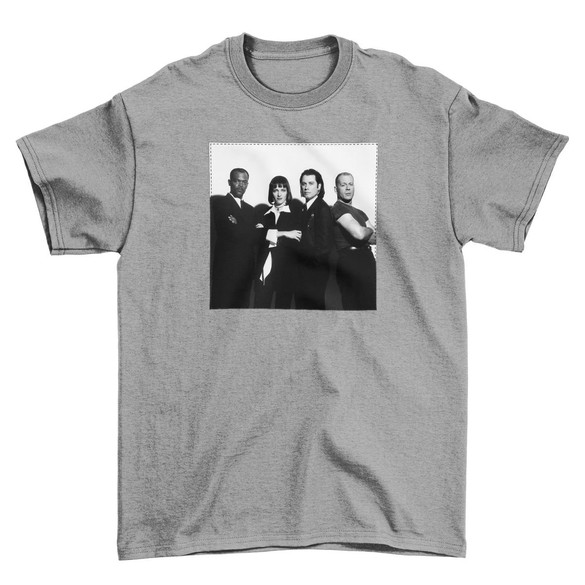 Koszulka z naszywką Pulp Fiction Squad 01