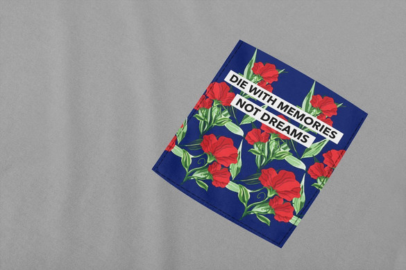 Koszulka z kieszonką DIE WITH MEMORIES