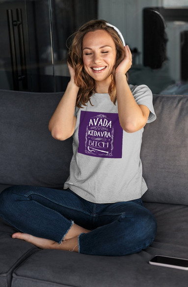 Bluzka damska z naszywką Harry Potter spell