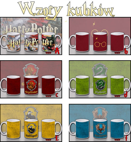 HARRY POTTER Poduszka + Kubek + Imię Gratis ZESTAW