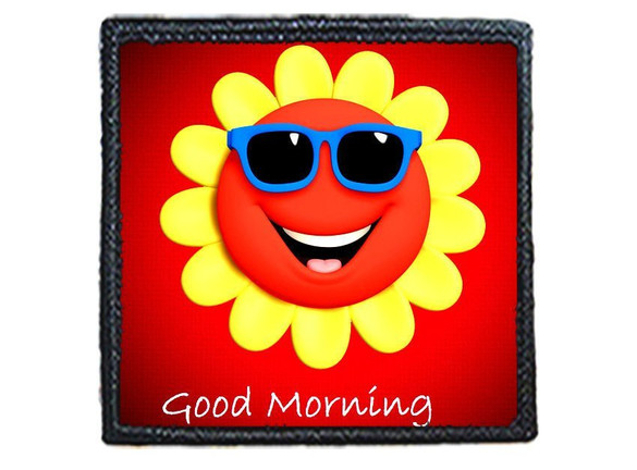 Naszywka GOOD MORNING /  DZIEŃ DOBRY