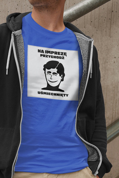 Koszulka z naszywką PRL- Impreza