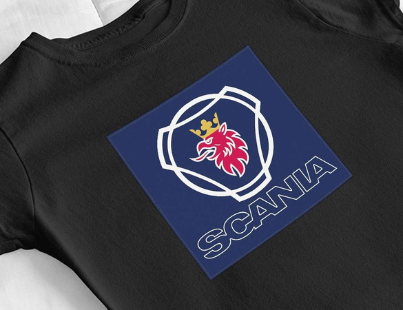 Bluzka damska z naszywką Scania logo blue