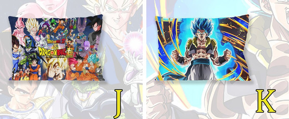 Poduszka DRAGON BALL  60x40cm WZORY