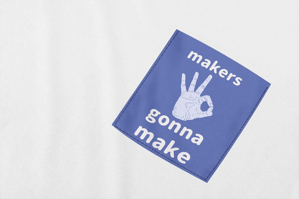 Koszulka z kieszonką MAKERS GONNA MAKE