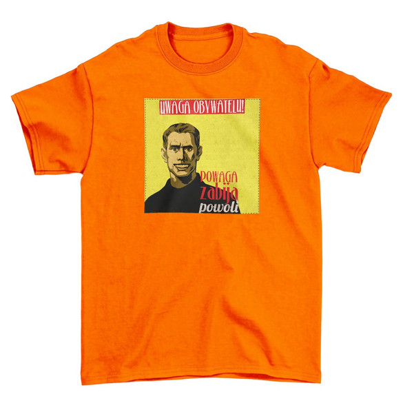 Koszulka z naszywką PRL- powaga zabija