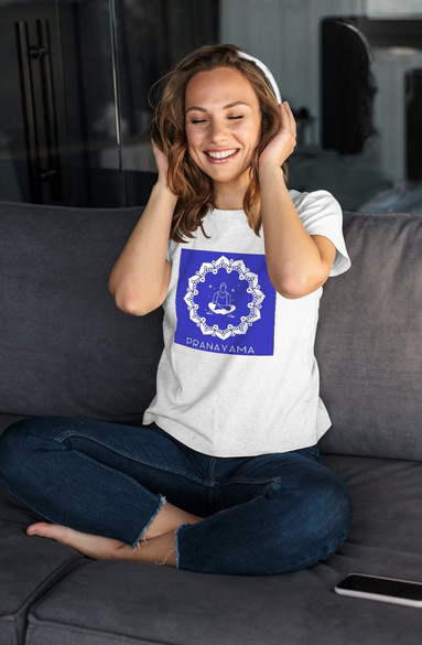 Bluzka damska z naszywką Pranayama