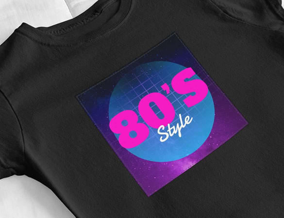 Bluzka damska z naszywką 80's Style