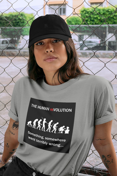 Koszulka z naszywką Human reVOLUTION