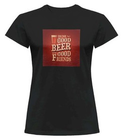 Bluzka damska z naszywką Drink Good Beer...