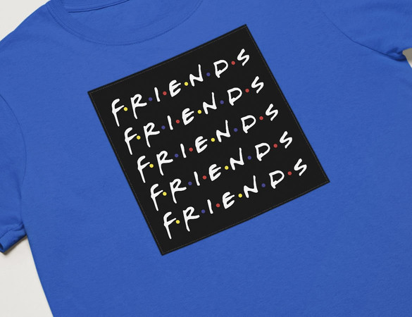 Koszulka z naszywką Friends logo