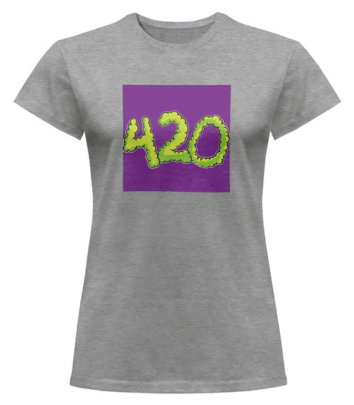 Bluzka damska z naszywką 420 GREEN