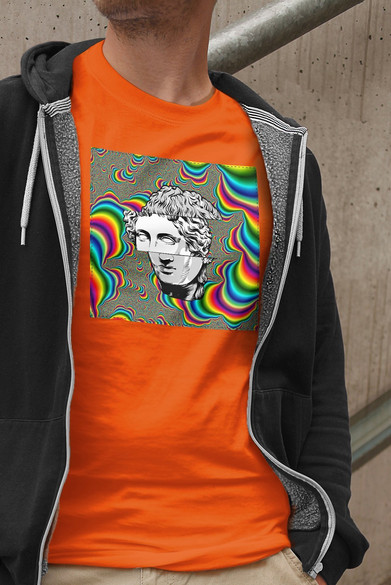 Koszulka z naszywką Psychodelic Dawid