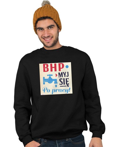 Bluza z naszywką PRL-BHP
