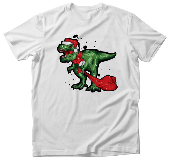 Koszulka świąteczny T REX Mikołaj