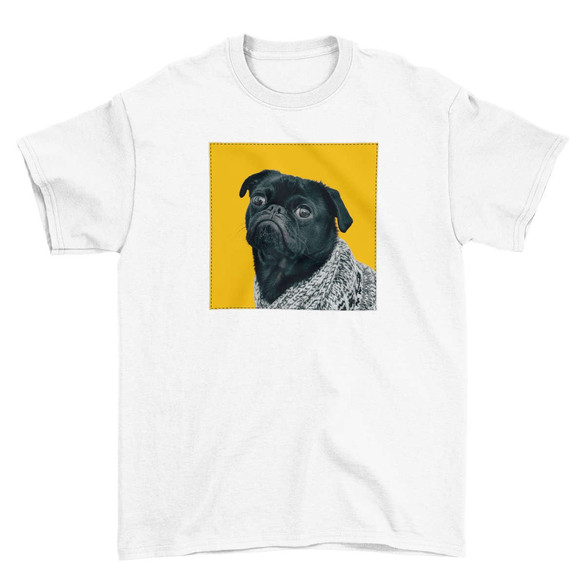 Koszulka z naszywką Pug