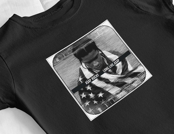 Bluzka damska z naszywką Asap Rocky Long.Live.